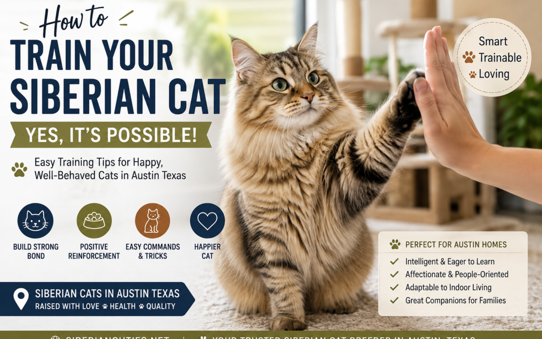 Training Siberian Cats in Austin Texas: Yes, It’s Possible