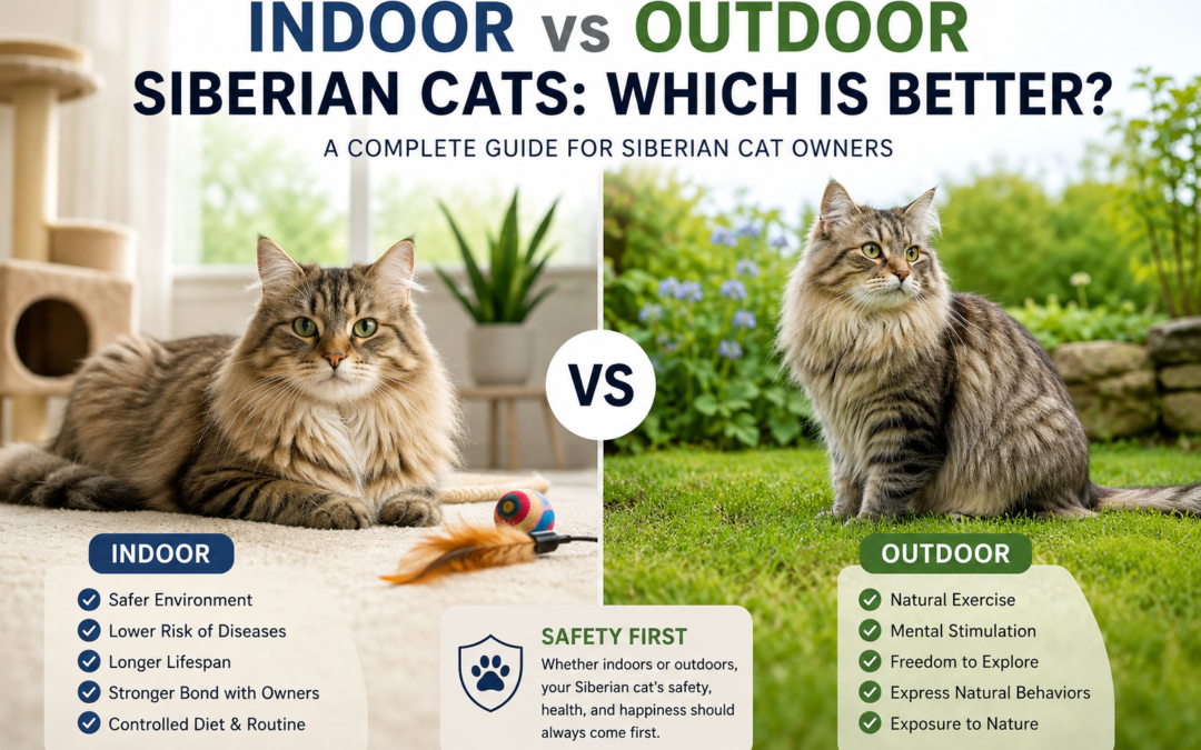 Indoor vs Outdoor Siberian Cats: Which Is Better?