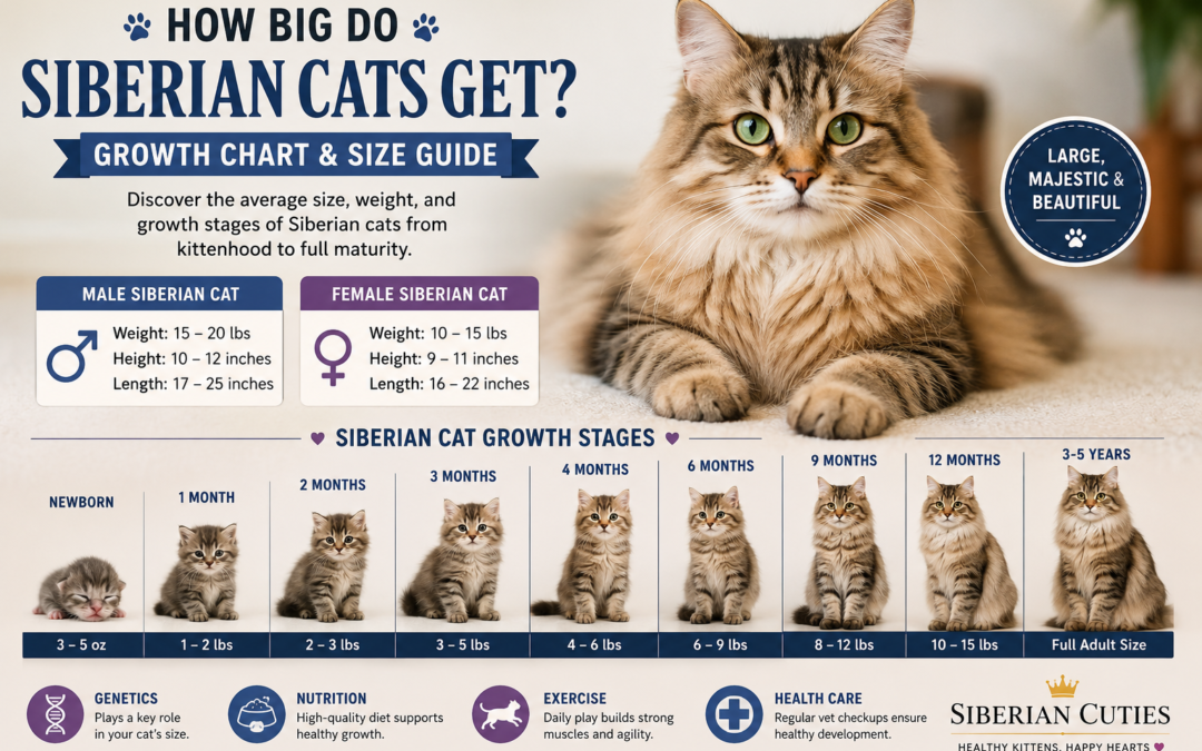 How Big Do Siberian Cats Get? Complete Growth Chart & Size Guide