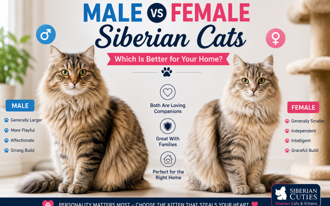 Male vs Female Siberian Cats: Which Is Better for Your Home?