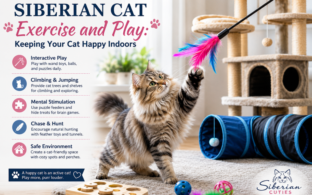 Siberian Cat Exercise and Play: Keeping Your Cat Happy Indoors